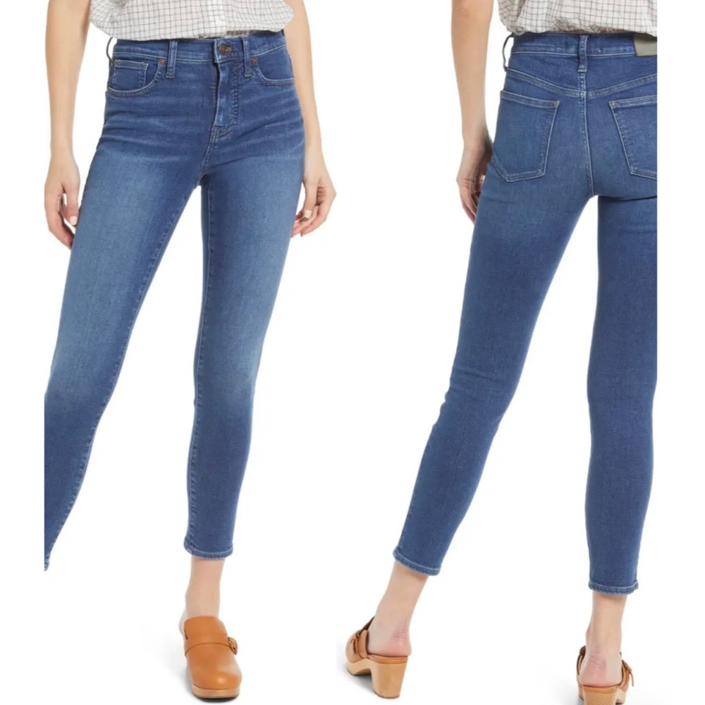 Madewell 9” Mid-Rise Skinny Blue Jeans size 29